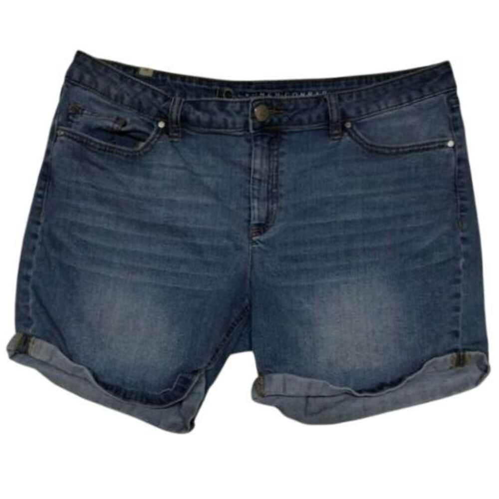 Lauren Conrad Denim Shorts Cuffed Hem Casual‎ Everyday Blue Jean Shorts